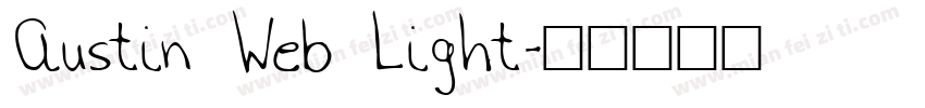 Austin Web Light字体转换